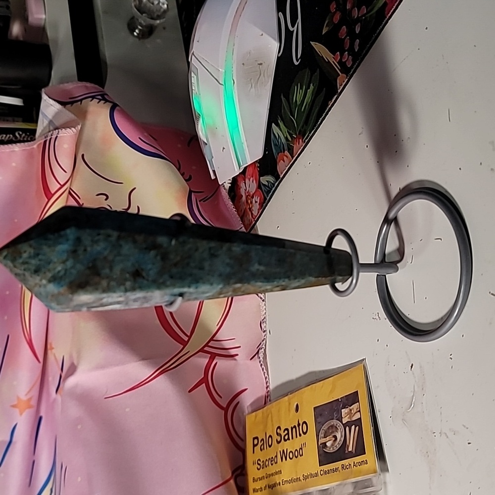 Blue apatite scepter large